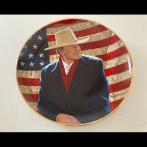 John Wayne Collector Plate, Cowboy Legend